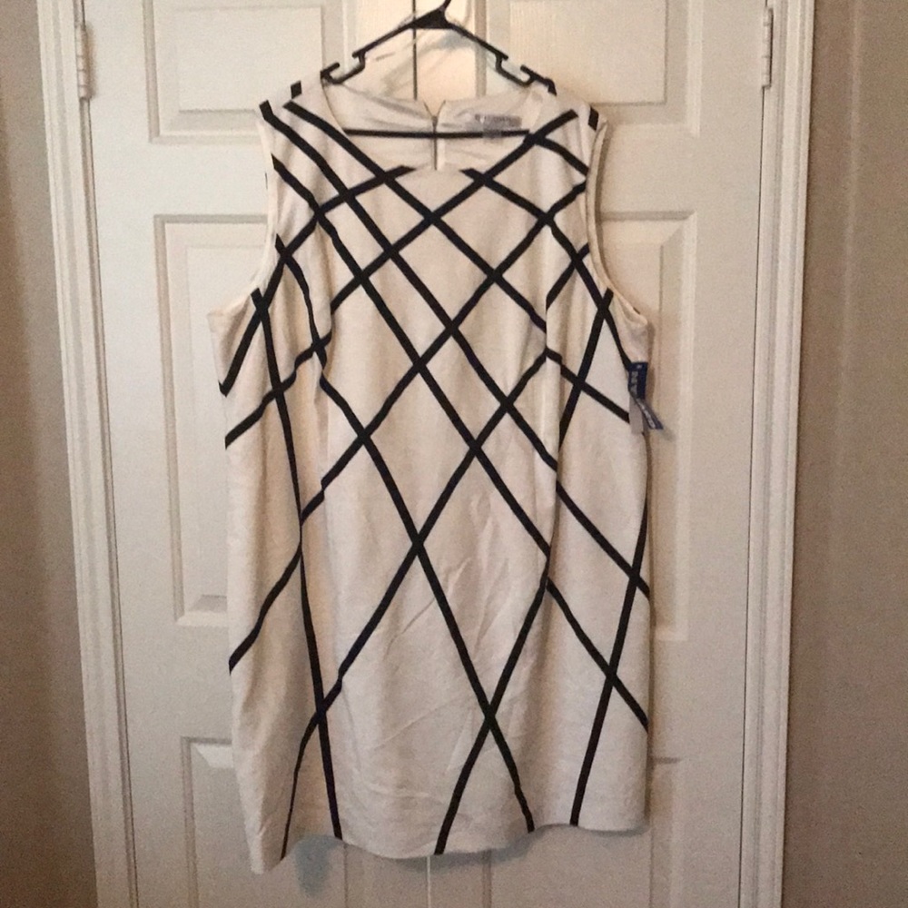 Péter Nygard White with black striped Dress